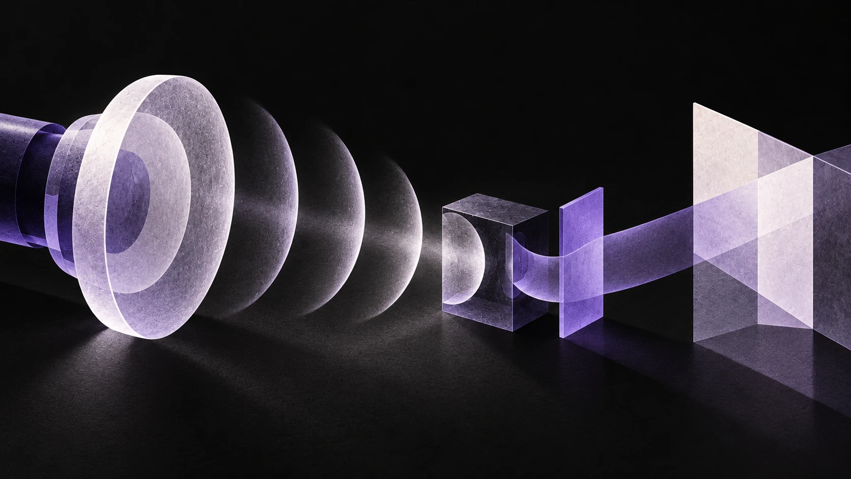 A microphone ripple is diverted by a local tile while a violet patch plate closes the route.